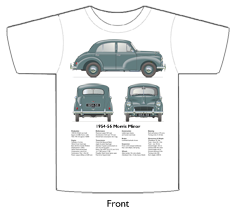 Morris Minor 4dr saloon Series II 1954-56 T-shirt Front